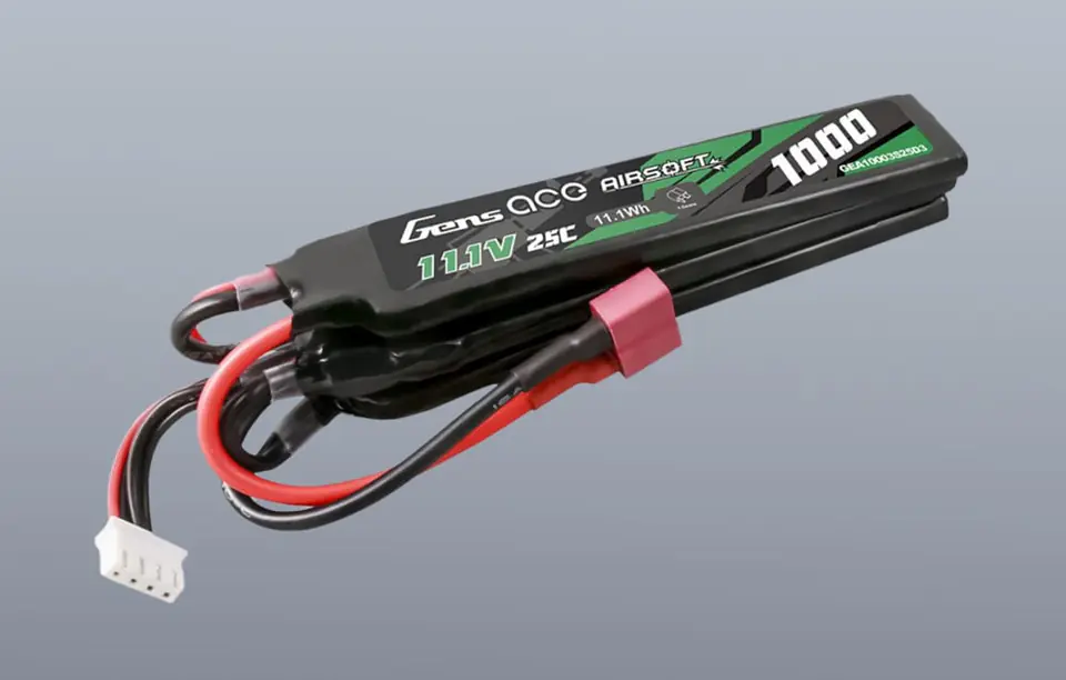 Akumulator Gens ace 25C 1000mAh 3S1P 11.1V Nunchuck 3X Airsoft Gun Lipo z konektorem T Plug