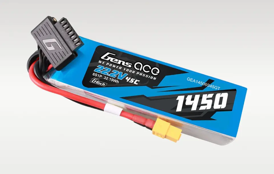 Akumulator Gens Ace G-Tech 1450mAh 22.2V 45C 6S1P Lipo z konektorem XT60 Plug