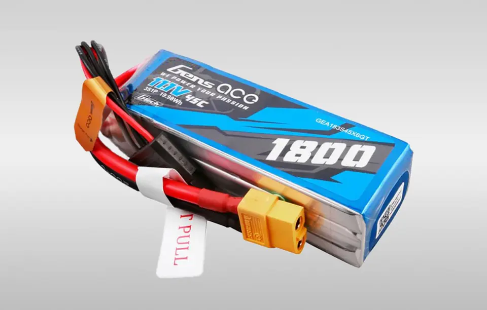 Akumulator Gens ace G-Tech 1800mAh 11.1V 45C 3S1P Lipo z konektorem XT60 Plug