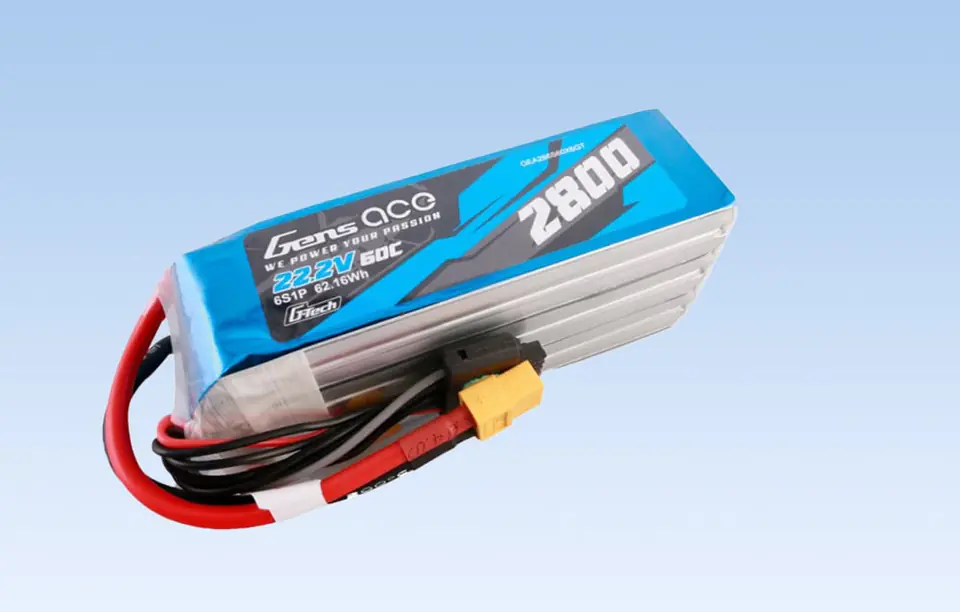 Akumulator Gens ace G-Tech 2800mAh 22.2V 60C 6S1P Lipo z konektorem XT60 plug