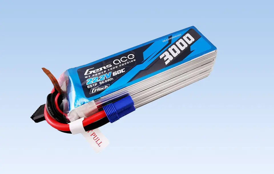 Akumulator Gens ace G-Tech 3000mAh 22.2V 60C 6S1P Lipo z konektorem EC5 plug