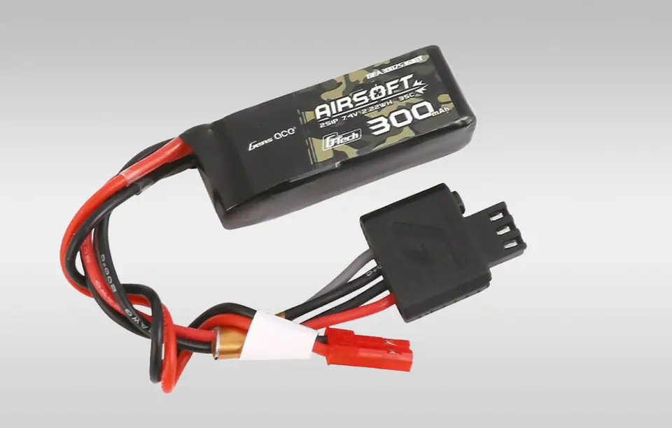 Akumulator Gens ace G-Tech 35C 300mAh 2S1P 7.4V Airsoft Gun Lipo z konektorem JST-SYP Plug