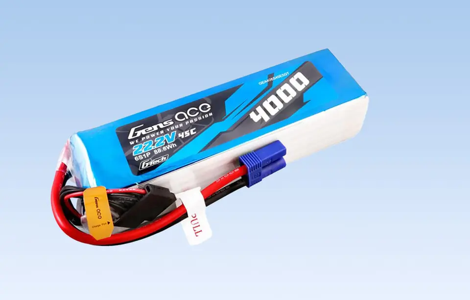 Akumulator Gens ace G-Tech 4000mAh 22.2V 45C 6S1P Lipo z konektorem EC5 plug