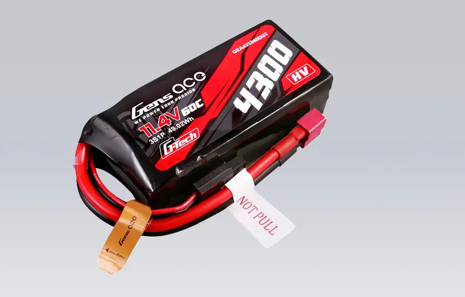 Akumulator Gens ace G-Tech 4300mAh 3S1P 11.4V 60C Lipo z konektorem T-plug