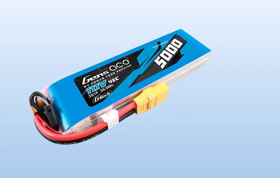 Akumulator Gens ace G-Tech 5000mAh 11.1V 45C 3S1P lipo z konektorem XT90 Plug