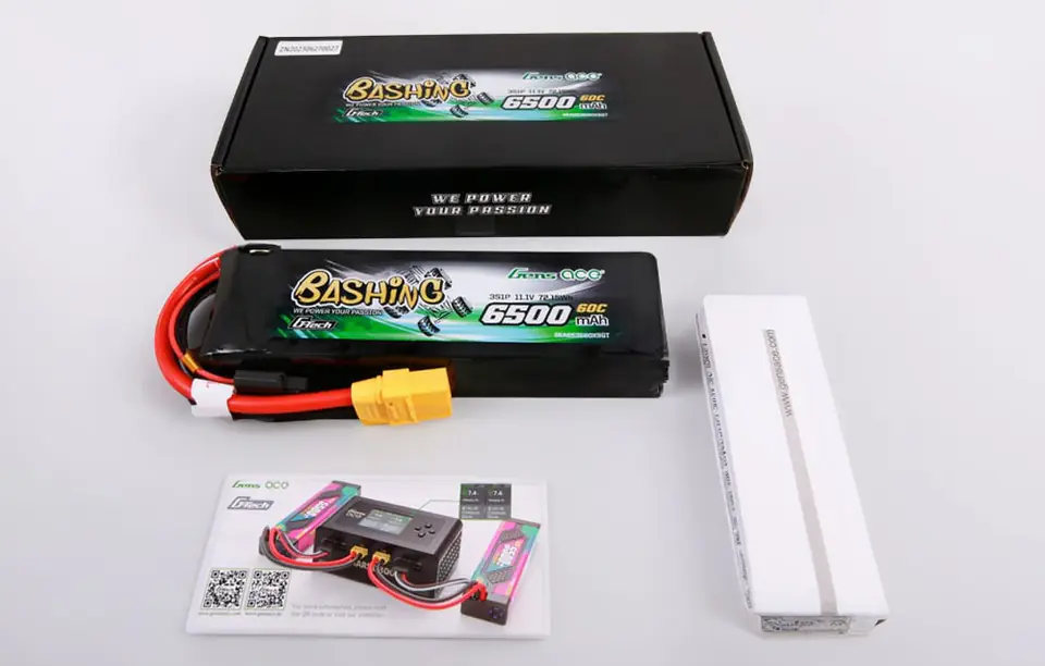 Akumulator Gens ace G-Tech 6500mAh 11.1V 60C 3S1P Lipo z konektorem XT90-Bashing Series