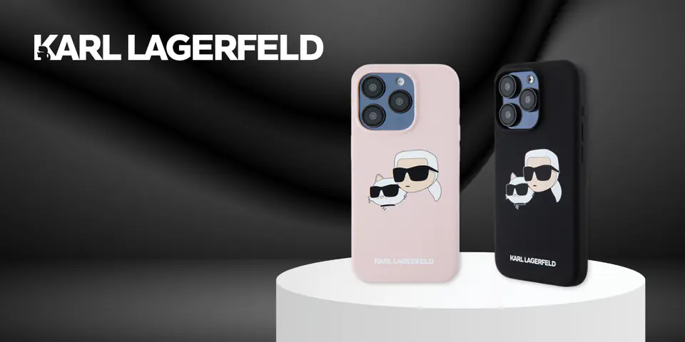 Karl Lagerfeld KLHMP16XSKCHPPLP iPhone16 Pro Max 6.9" różowy/pink hardcase Silicone Double Heads Print MagSafe