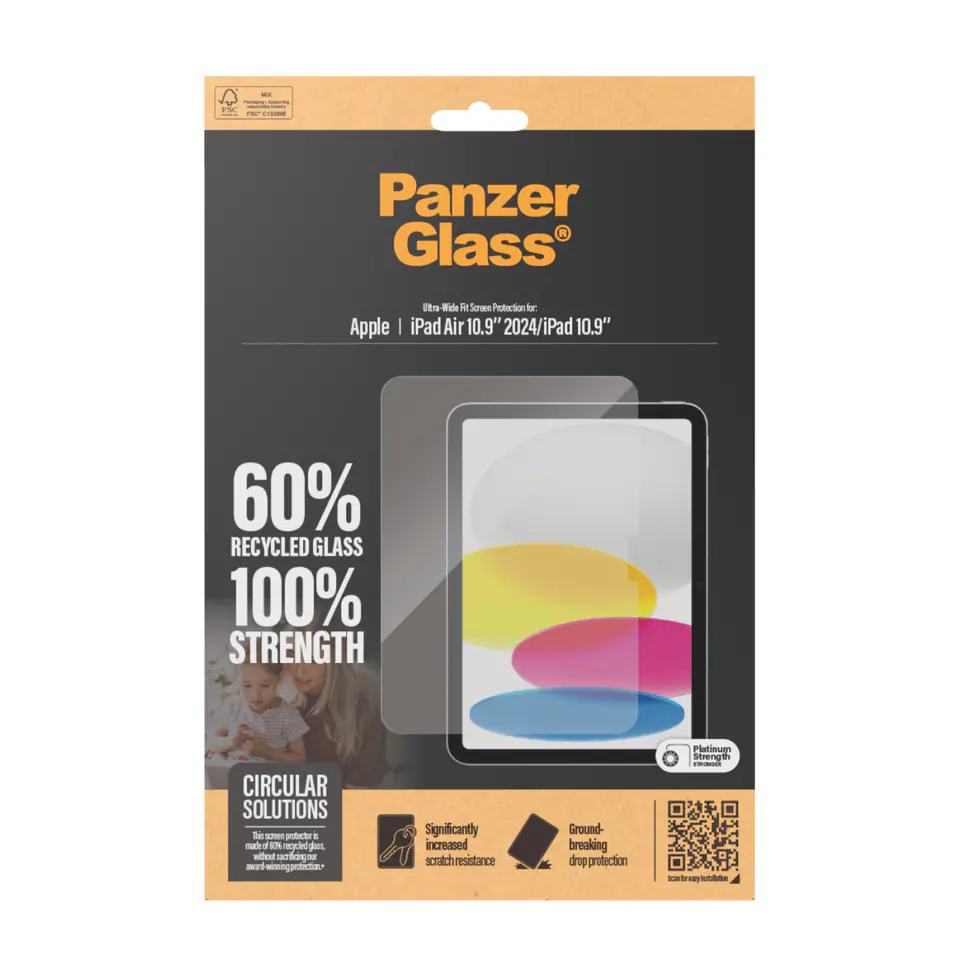 Szkło Hartowane APPLE IPAD AIR 10.9 (6GEN) PanzerGlass Ultra-Wide Fit Screen Protection 2833