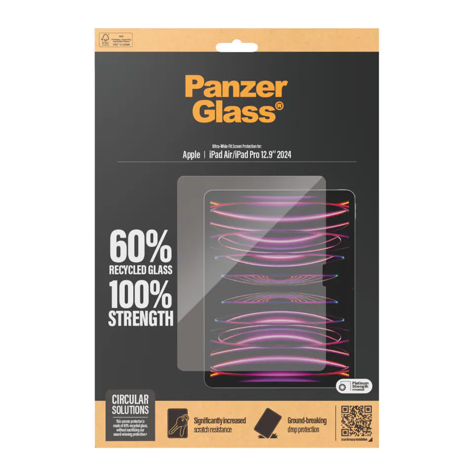 PanzerGlass Ultra-Wide Fit Apple iPad Air 13" 2024 | iPad Pro 13" 2024 Screen Protection 2835