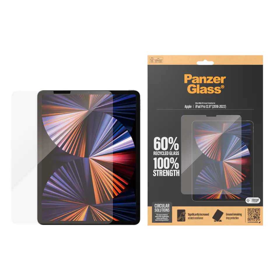 PanzerGlass Ultra-Wide Fit Apple iPad Pro 12,9" Screen Protection 2845