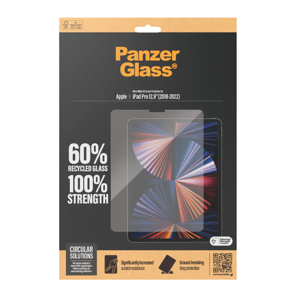 PanzerGlass Ultra-Wide Fit Apple iPad Pro 12,9" Screen Protection 2845