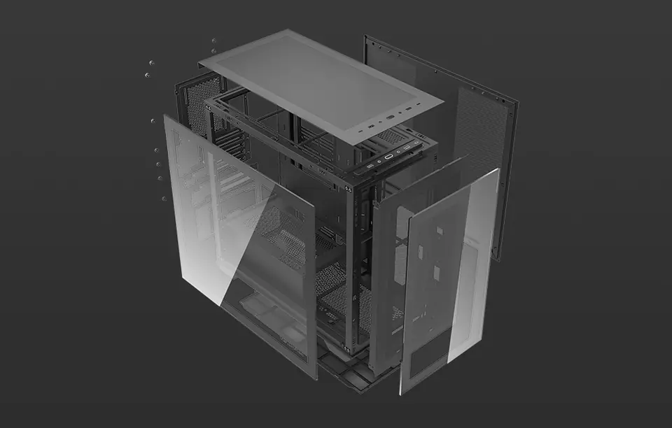 Obudowa komputerowa Darkflash DLX4000 Glass (czarna)