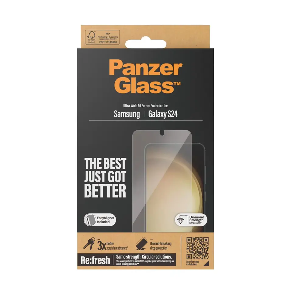 PanzerGlass Ultra-Wide Fit Sam S24 S921 Screen Protection 7350 z aplikatorem