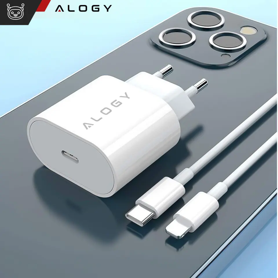 Ładowarka sieciowa Alogy szybka USB-C Type C PD 20W Biała