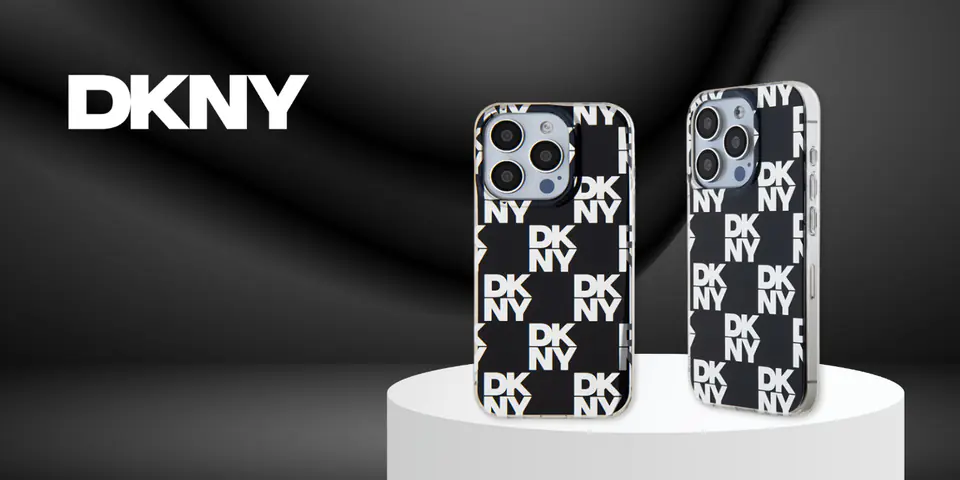 Oryginalne Etui IPHONE 13 / 14 / 15 DKNY Hardcase IML Checkered Mono Pattern (DKHCP15SHDLCEK) czarne