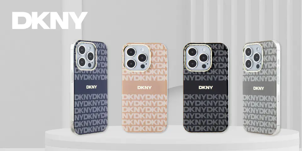 Oryginalne Etui IPHONE 14 PRO DKNY Hardcase IML Mono & Stripe MagSafe (DKHMP14LHRHSEP) różowe