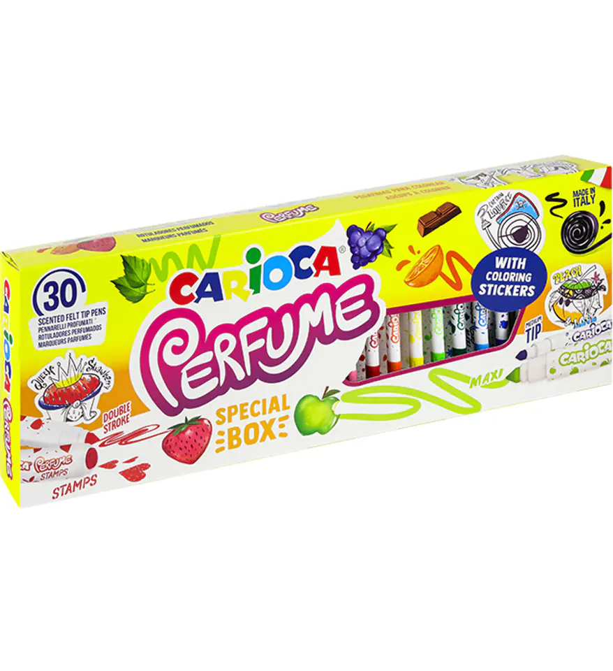 Flamastry zapachowe CARIOCA Perfume Special 30szt + naklejki (43530) 160-2348