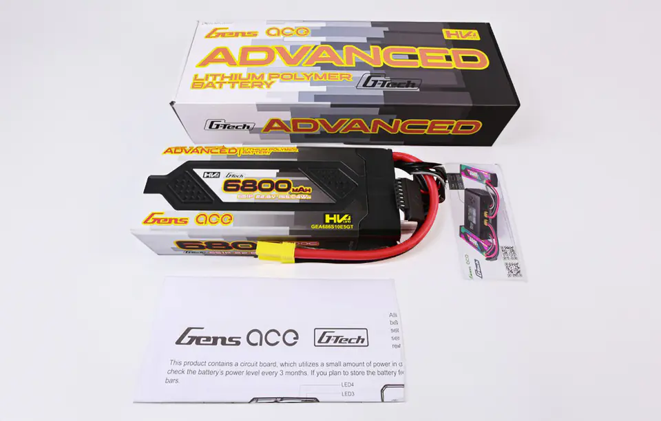 Akumulator Gens ace G-Tech Advanced 6800mAh 22.8V 100C 6S1P HardCase 61#Lipo z konektorem EC5