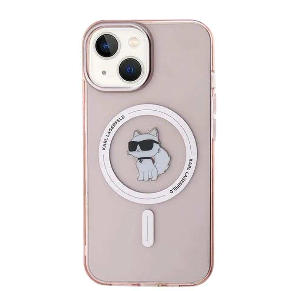 Karl Lagerfeld KLHMP14SHFCCNOP iPhone 14 / 15 / 13 6.1" różowy/pink hardcase IML Choupette MagSafe