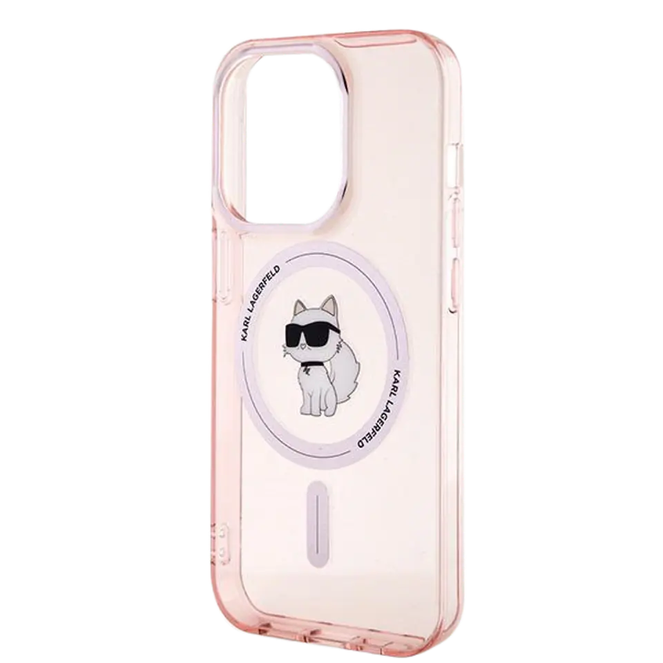 Karl Lagerfeld KLHMP14LHFCCNOP iPhone 14 Pro 6.1" różowy/pink hardcase IML Choupette MagSafe