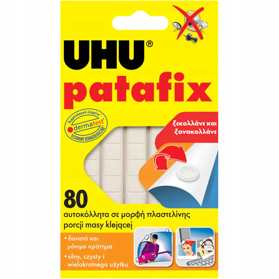 Masa samoprzylepna UHU PATAFIX 50g (80 kwadratów) (43500)