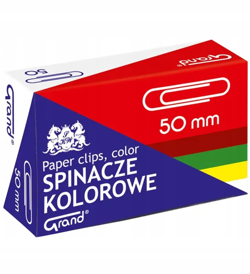 Spinacz kolorowy R-50 -50szt.GRAND 110-1661