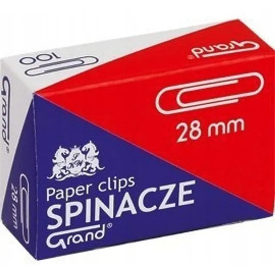 Spinacz R-28 mm GRAND 10op x 100sztuk 110-1381