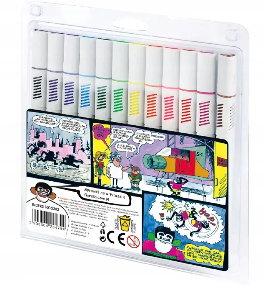 Pisaki dwustronne 12 kolorów SKETCH GR-F726-12T Tytus Romek i A`Tomek 160-2382 FIORELLO