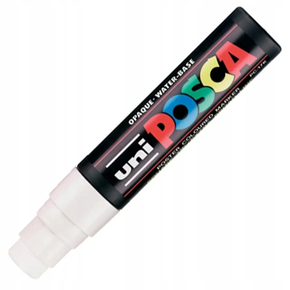 Marker z farbą plakatową Posca PC-17K, biały, Uni