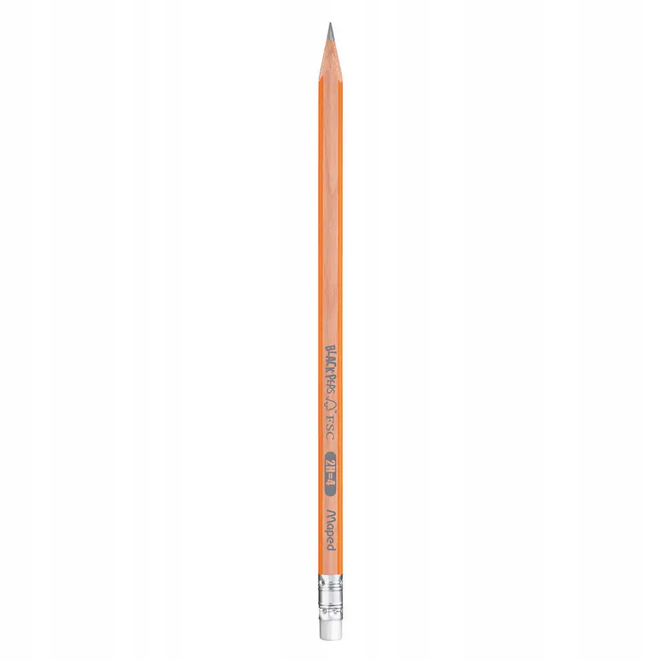 Ołówek drewniany z gumką Blackpeps 2H MAPED 851723
