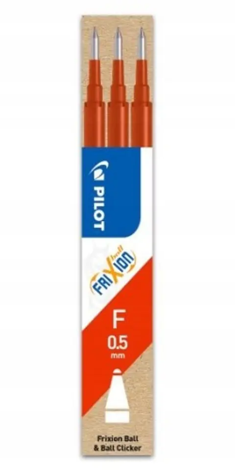 Wkład FRIXION CLIKER 0,5mm czerwony (3szt) PIBLS-FR5-R-S3-E PILOT