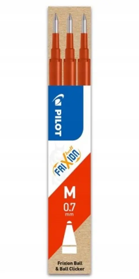 Wkład FRIXION 0,7mm czerwony (3szt) BLS-FR7-R-S3 PILOT