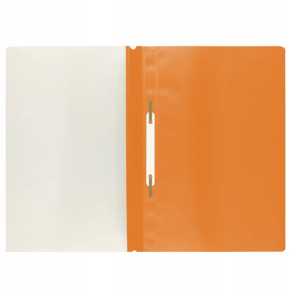 Skoroszyt na dokumenty miękki A4 wpinany do segregatora 20 sztuk pomarańczowy SPP-02-08 BIURFOL