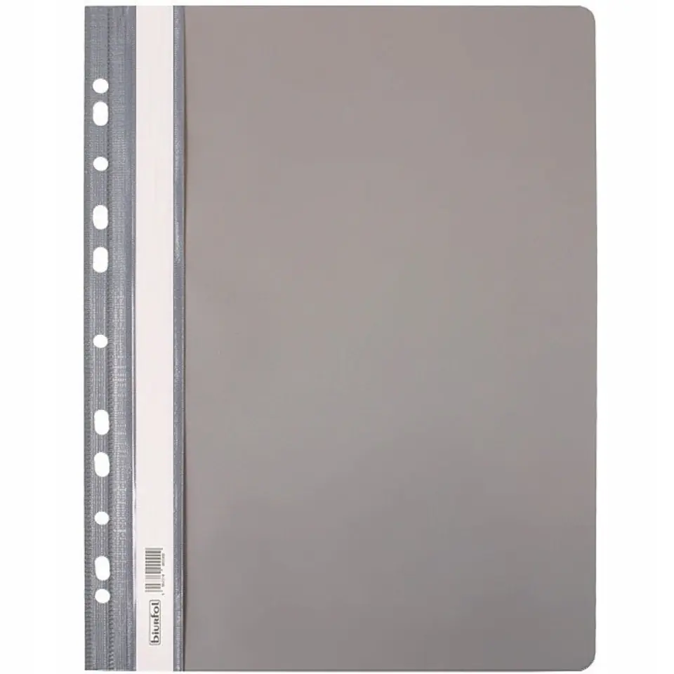 Skoroszyt twardy zawieszany A4 siwy (10sztuk) SH-01-07 BIURFOL
