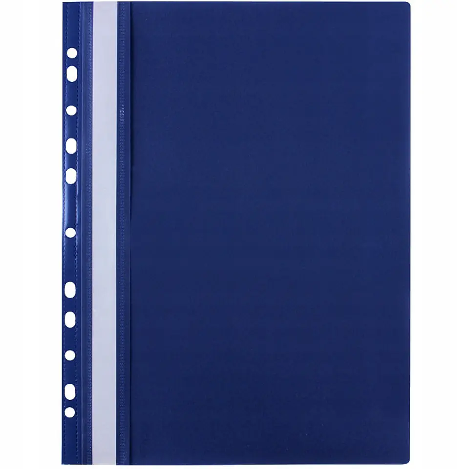 Skoroszyt na dokumenty miękki A4 wpinany do segregatora 20 sztuk granatowy SPP-02-09 BIURFOL