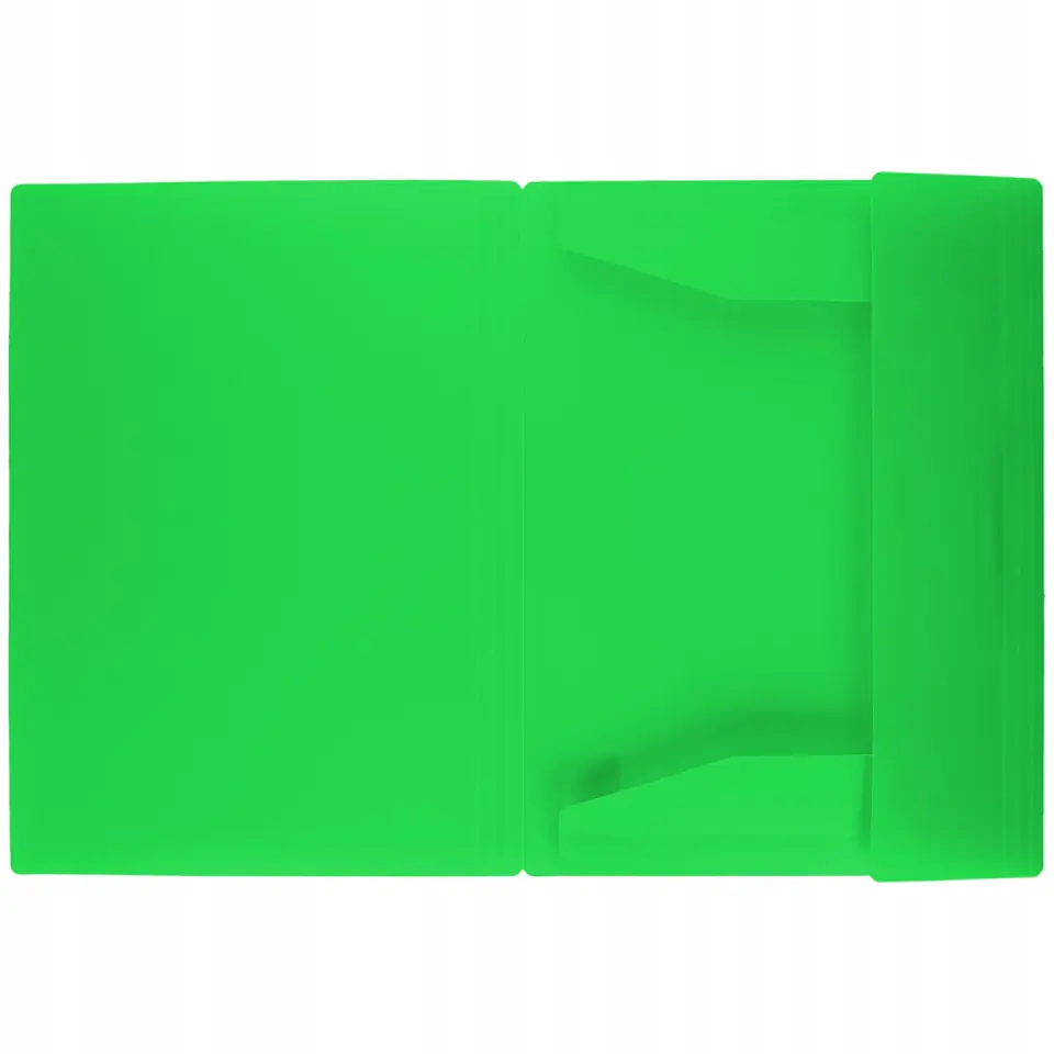 Teczka z gumką A4 PP neon zielony TG-NEON-A4-03 BIURFOL
