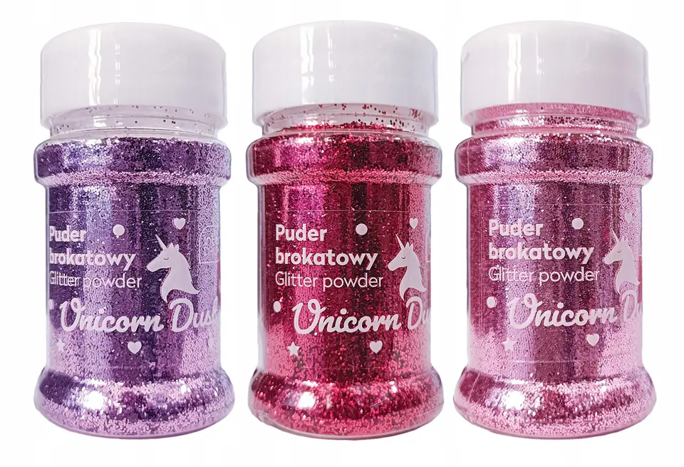 Puder brokat do dekoracji 45g UNICORN DUST 9szt. INTERDRUK