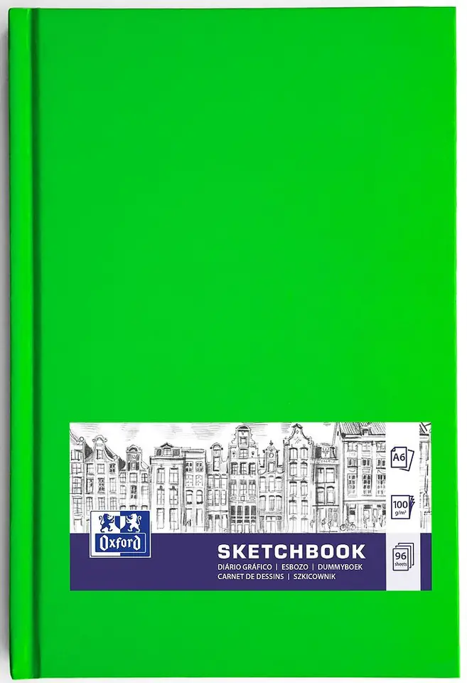 Szkicownik Sketchbook szyty A6 96k 100g mix kolorów 400152625 OXFORD