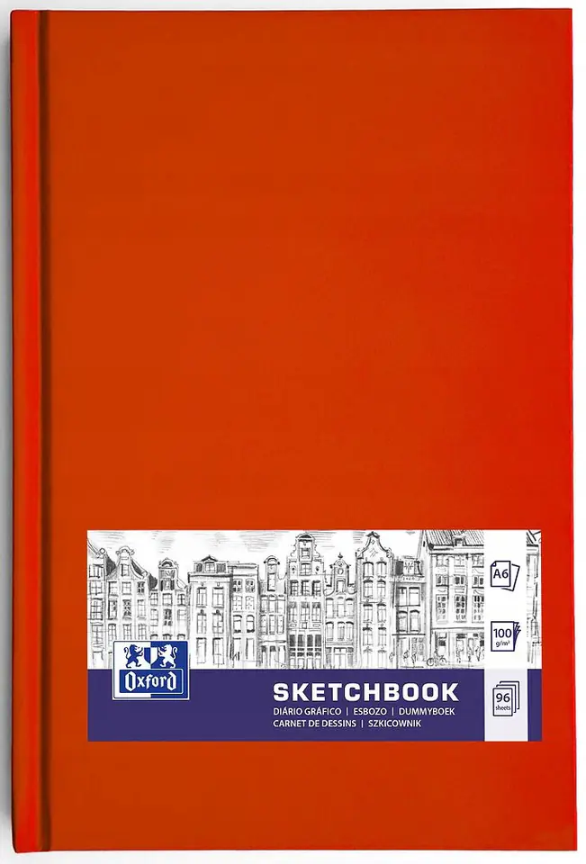 Szkicownik Sketchbook szyty A6 96k 100g mix kolorów 400152625 OXFORD