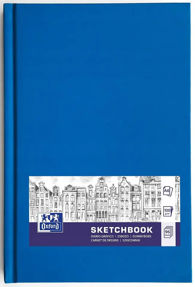 Szkicownik Sketchbook szyty A6 96k 100g mix kolorów 400152625 OXFORD