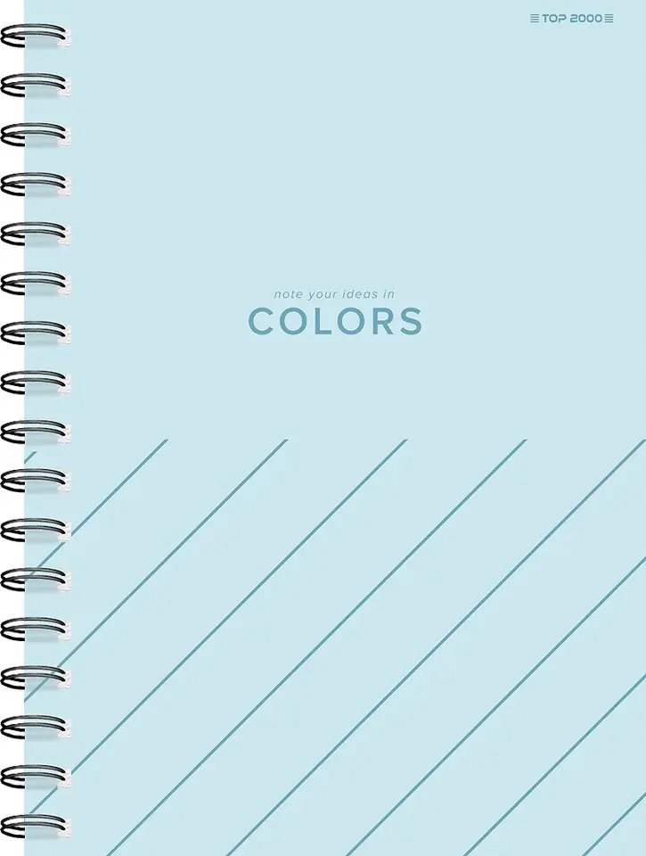Kołozeszyt A6 80k kratka COLORS 400169231 TOP 2000