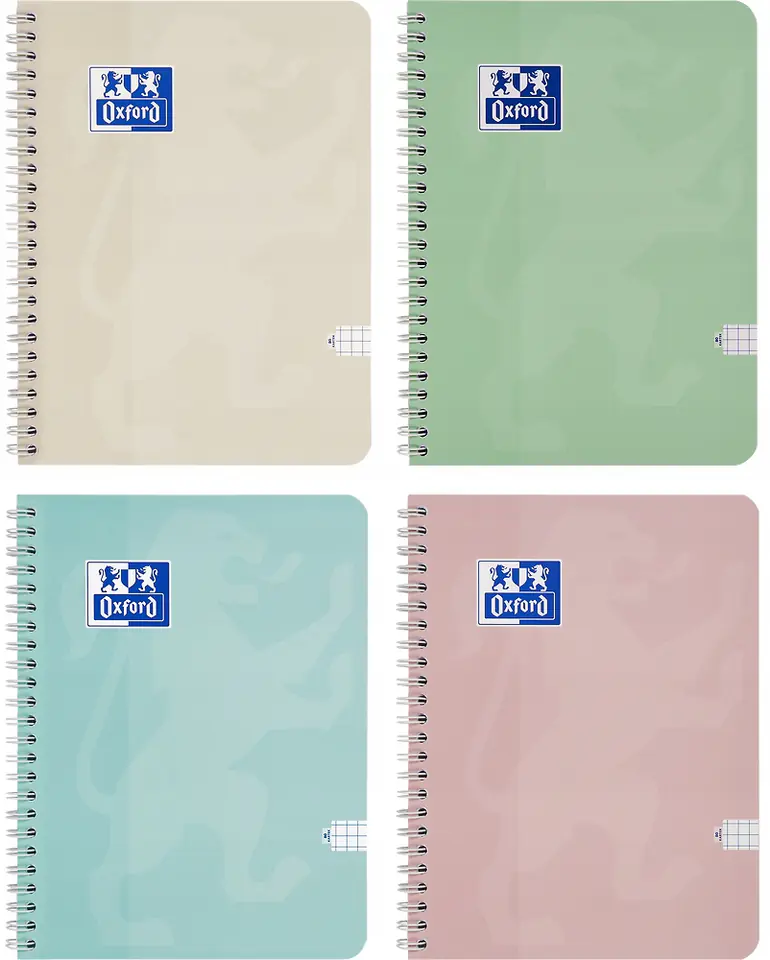 Kołozeszyt A5 80k kratka TOUCH PASTEL 400175357 OXFORD