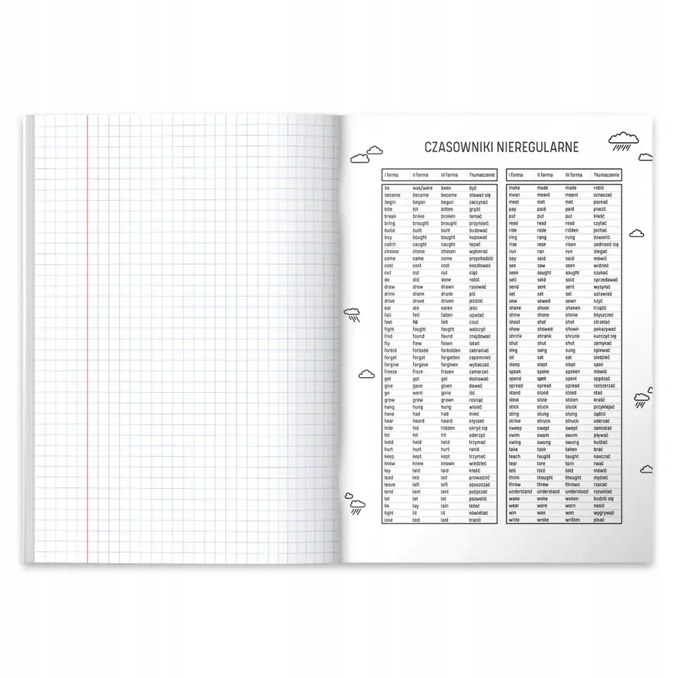 Zeszyt szkolny przedmiotowy A5 60 kartek w kratkę 70g JĘZYK ANGIELSKI 400197993 HERLITZ