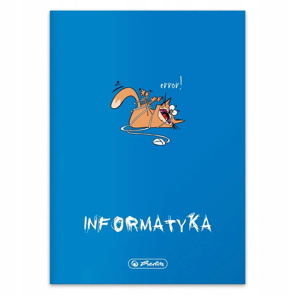 Zeszyt szkolny przedmiotowy A5 60 kartek w kratkę 70g INFORMATYKA 9500097 HERLITZ