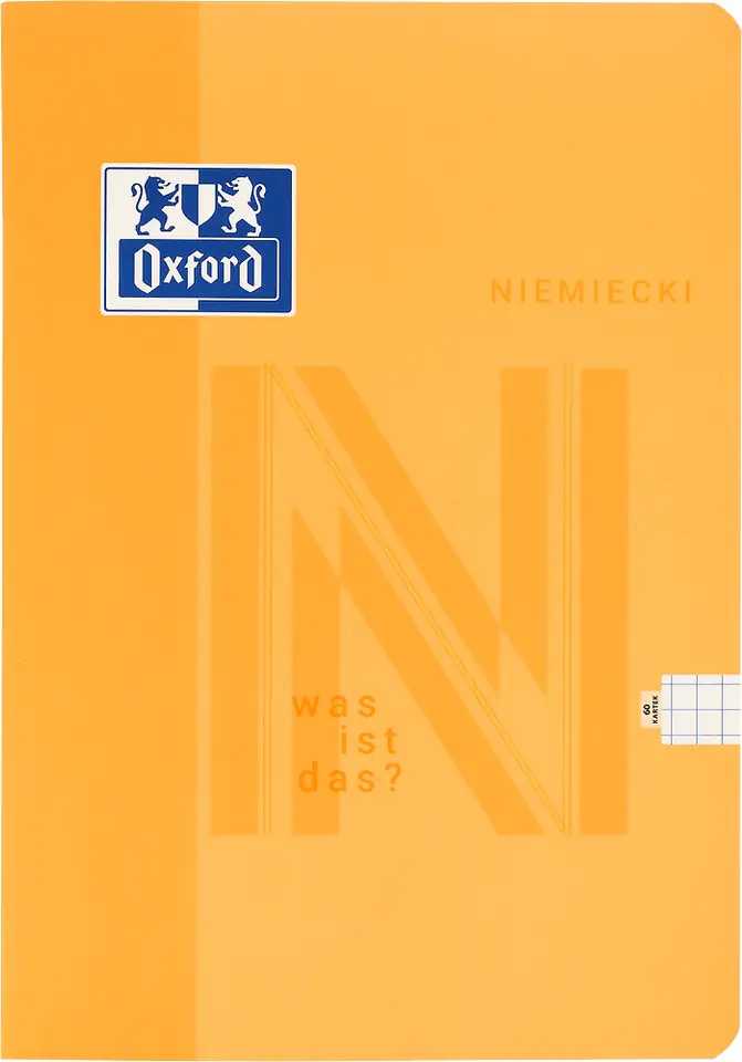 Zeszyt A5 60k kratka margines JĘZYK NIEMIECKI 400175633 OXFORD