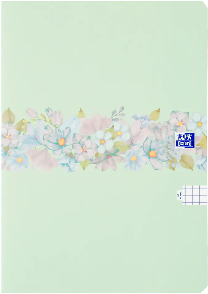 Zeszyt szkolny B5 Brulion w kwiatki 96 kartek w kratkę FLOWER 400181452 OXFORD