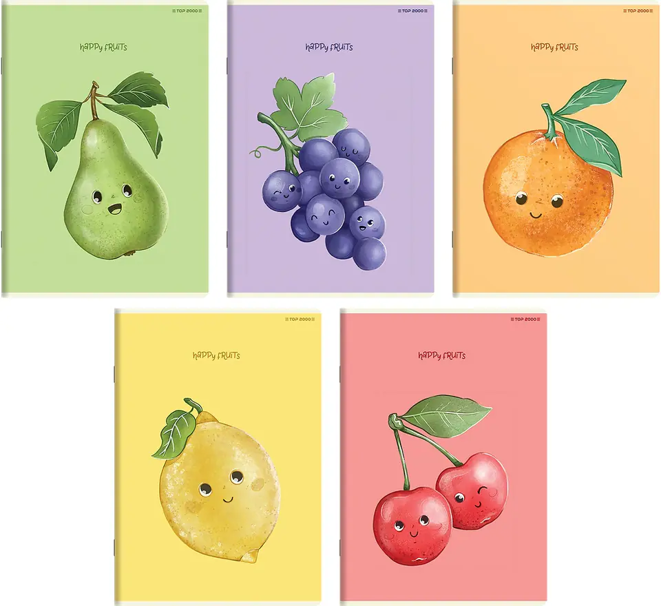 Zeszyt A6 32k kratka HAPPY FRUITS 400181855 TOP 2000