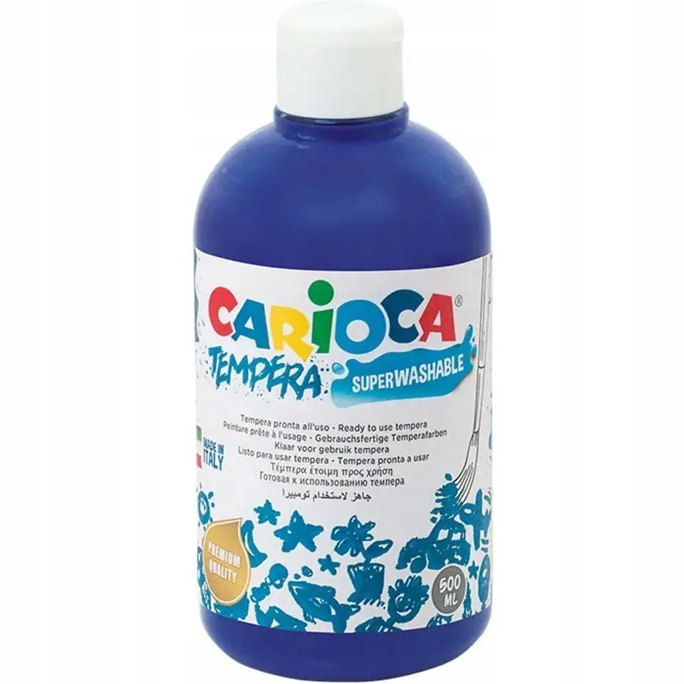 Farba TEMPERA granatowa CARIOCA 500ml 170-2277