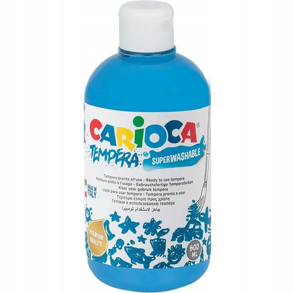 Farba TEMPERA j. niebieska CARIOCA 500ml 170-2664