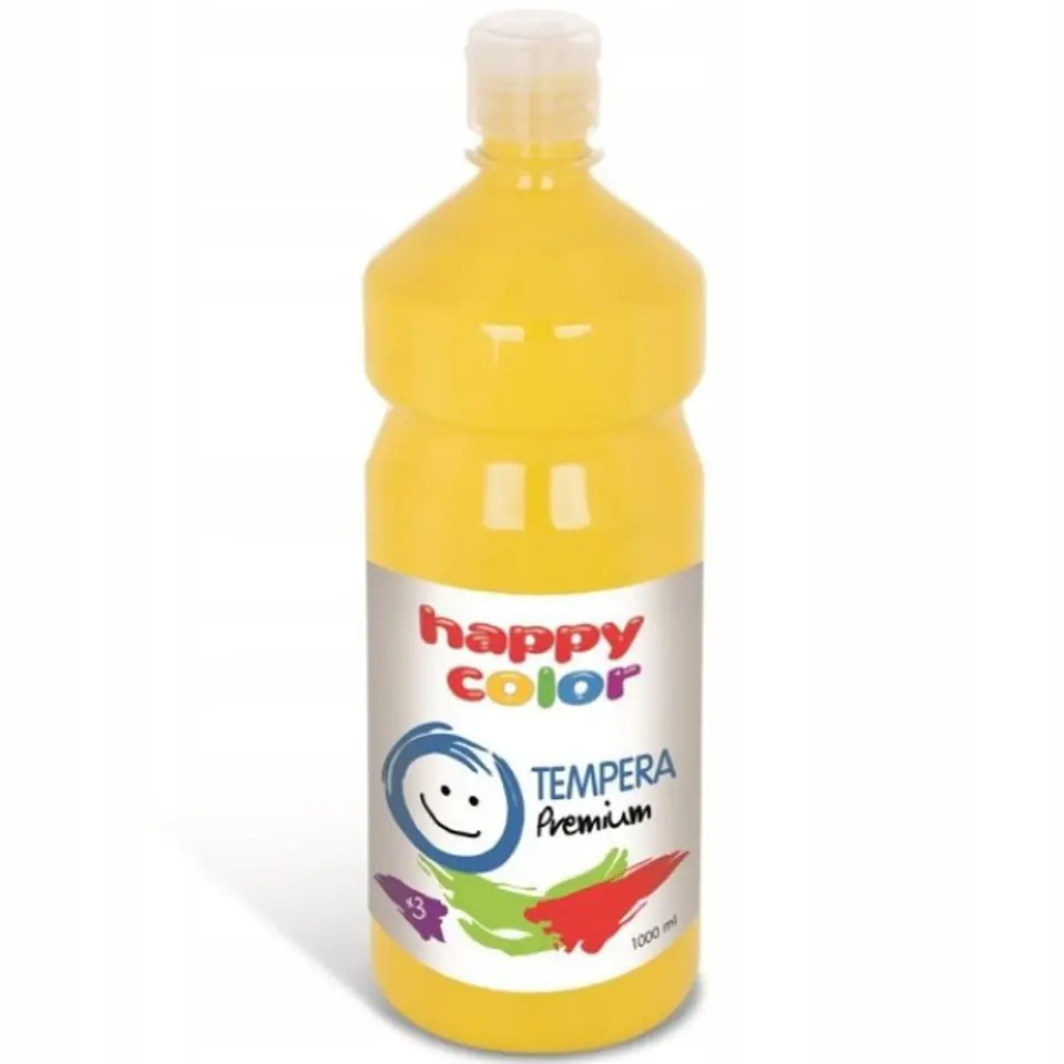 Farba TEMPERA Premium 1000ml żółty HAPPY COLOR 3310 1000-1